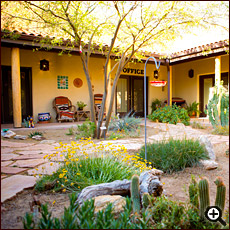 Courtyard at Cat Mountain Lodge