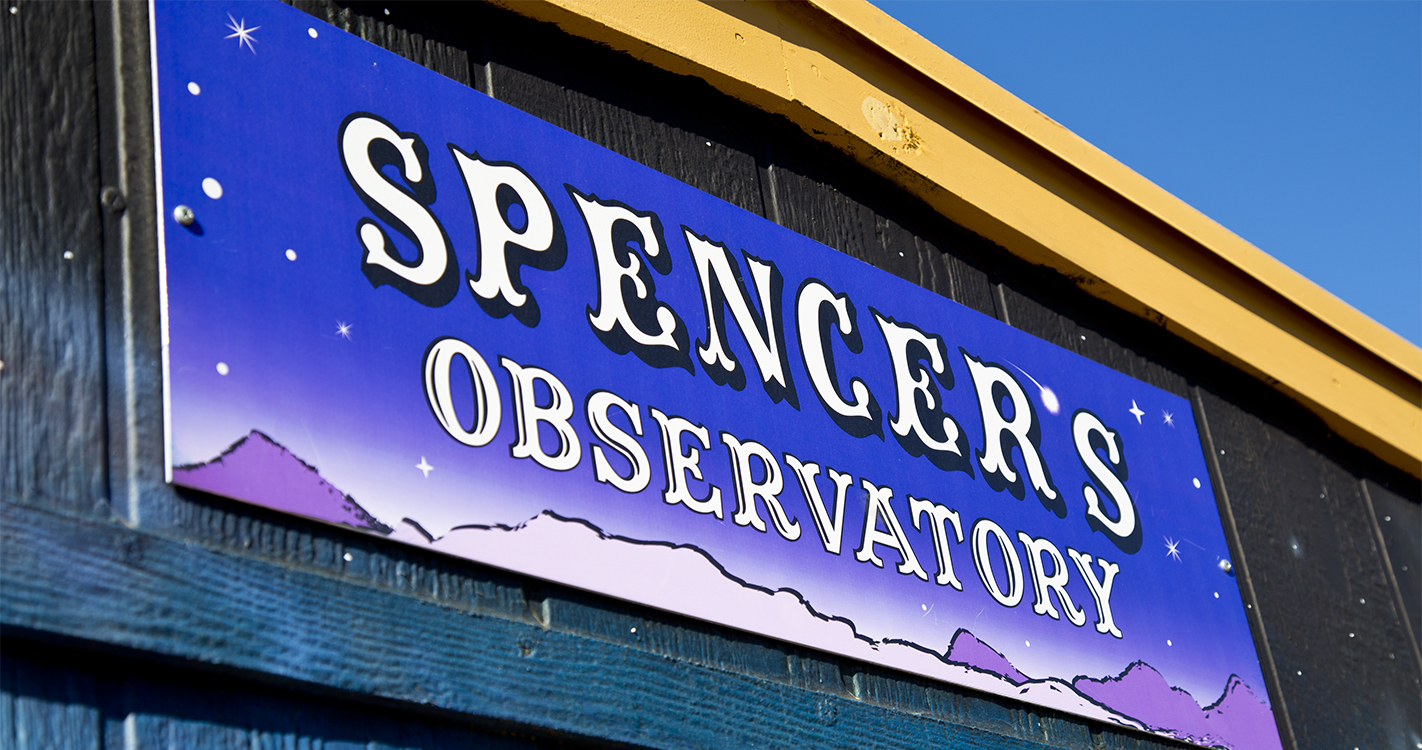 Spencer's Observatory sign